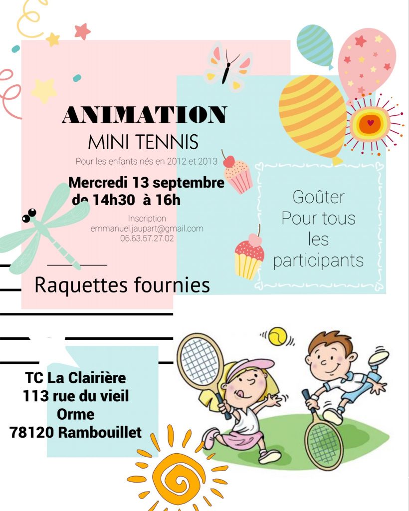 Animation gratuite minitennis 2017