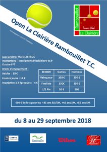 2018 Open La Clairière Rbt